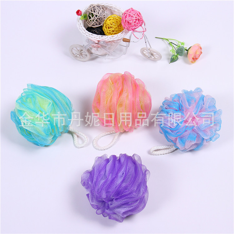Super soft l shower flowers colorful shower balls soft and comfortable bath essential thumbnail