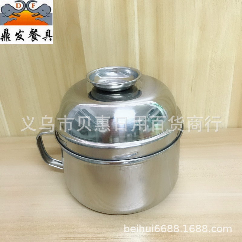 Manufacturers direct dingfa cutlery Xiong Guang 14 screw snack cup student snack cup double-layer divided case instant noodles bowl
