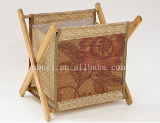 厂家批发 竹编2号杂物架 田园家居用品整理架 折叠式收纳架