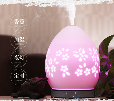 2018 Amazon Aromatherapy Lamp Ceramic Creative Refined oil lamp Plug-in aromatherapy lamp silent humidifier