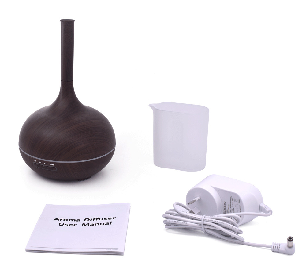 400ML Creative YI Wood grain aromatherapy machine Mini office home perfume expander humidifier