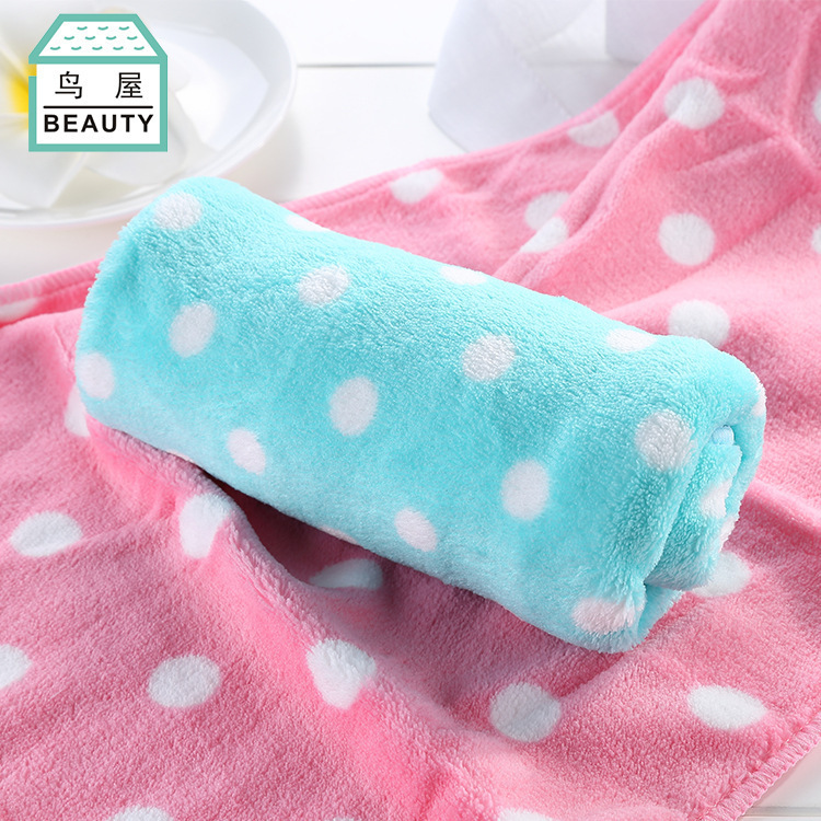 Factory direct sales of Toriya Coral Fleece dry hair towels, Quick-absorbing ultra-fine fiber dry hair towels, one-piece consignment N753 Specification image