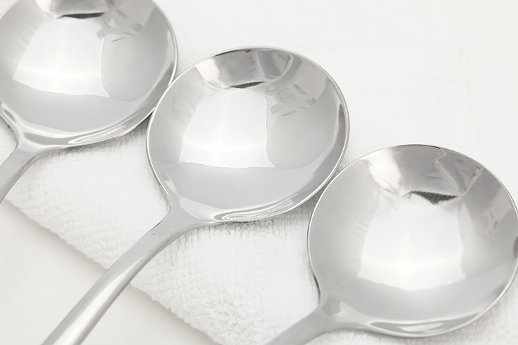 CF112-2光身圆勺 不锈钢勺 西餐勺 二号圆勺 餐具厨具细节图