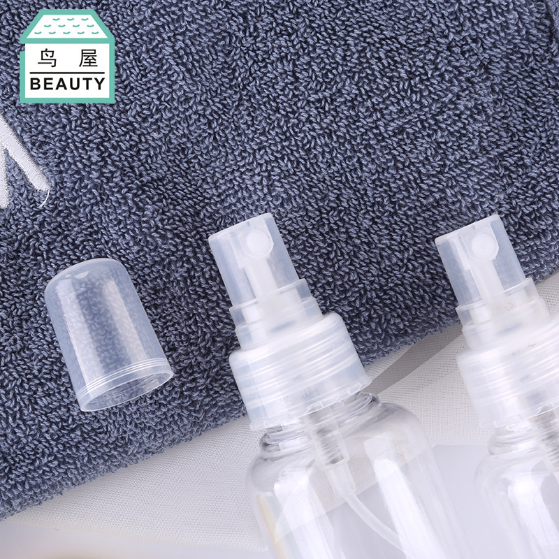 Toriya's new eco-friendly transparent PETG plastic bottle for cosmetic dispensing and spray, 75ml, one-piece consignment N555 details Picture