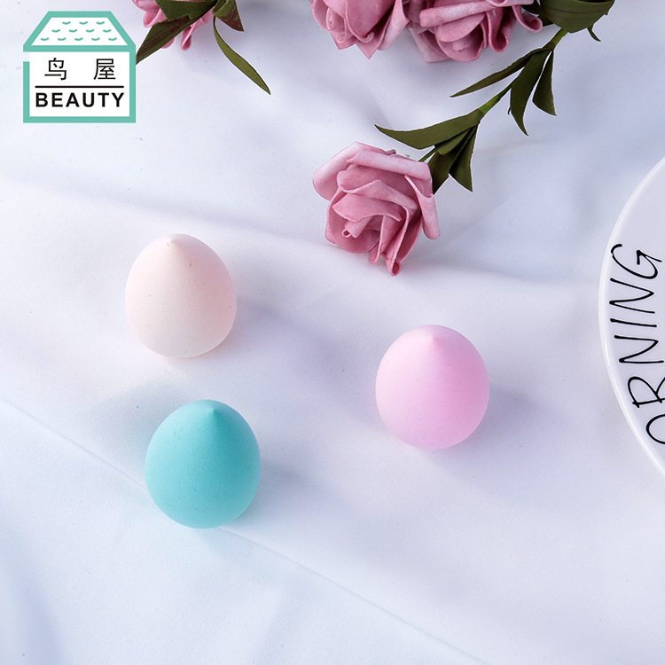 Toriya's new 3-color water drop powder puff sponge beauty egg soaked in water becomes larger dry and wet dual-purpose makeup powder puff N380 details Picture