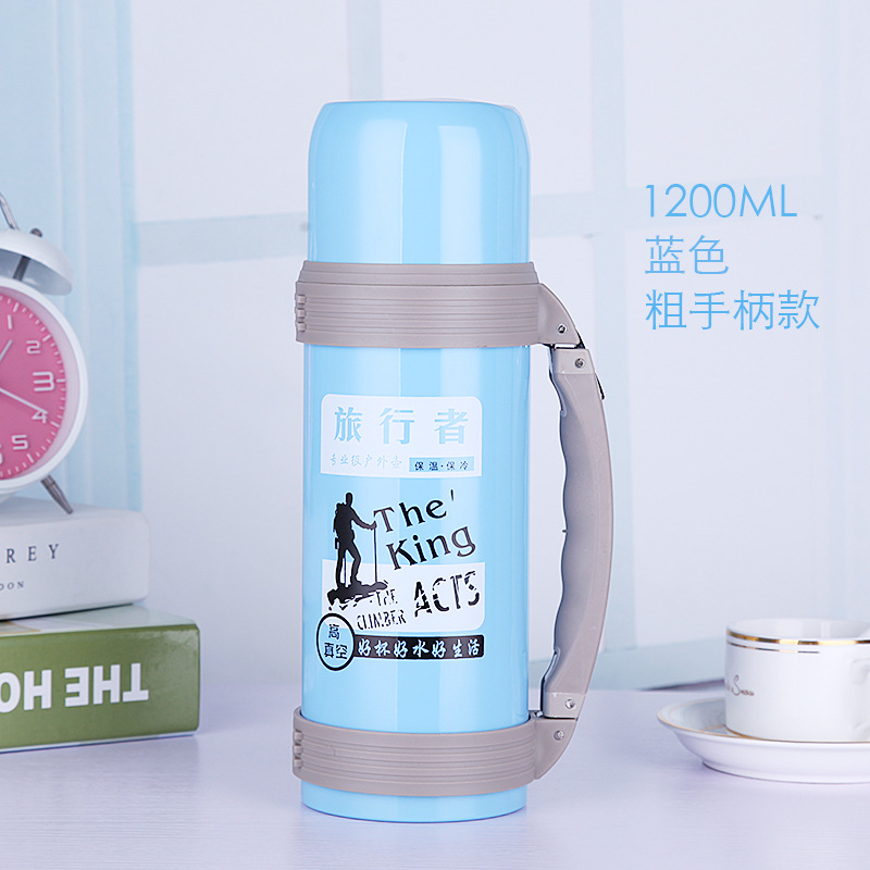 1.2L large-capacity travel kettle, outdoor sports kettle, stainless steel insulated kettle, insulated cup Specification image