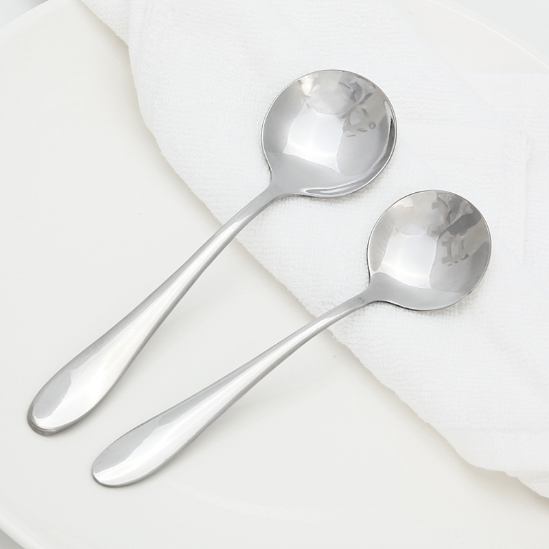 CF112-2光身圆勺 不锈钢勺 西餐勺 二号圆勺 餐具厨具