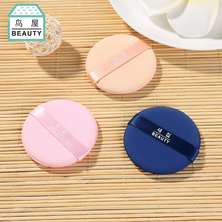Toriya Factory Direct sales non-latex air cushion powder puff, skin-friendly dry and wet dual-purpose new round makeup powder puff N360 Application Scenario