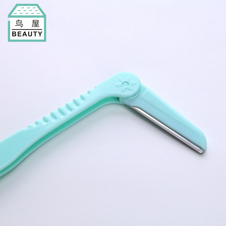 Toriya Eyebrow Trimmer Stainless Steel Eyebrow Trimmer set of 3 pieces, Folding eyebrow trimmer one piece, N253 details Picture