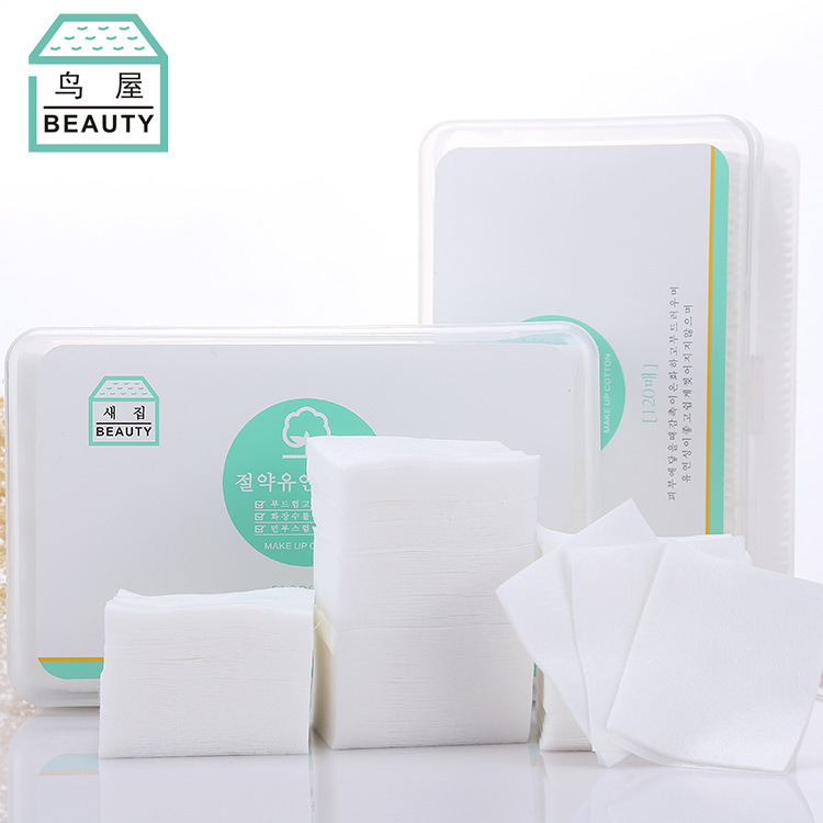 Bird House Factory Direct sales water-saving flexible makeup cotton 1000 pieces box set non-woven fabric makeup remover cotton, one piece consignment N802