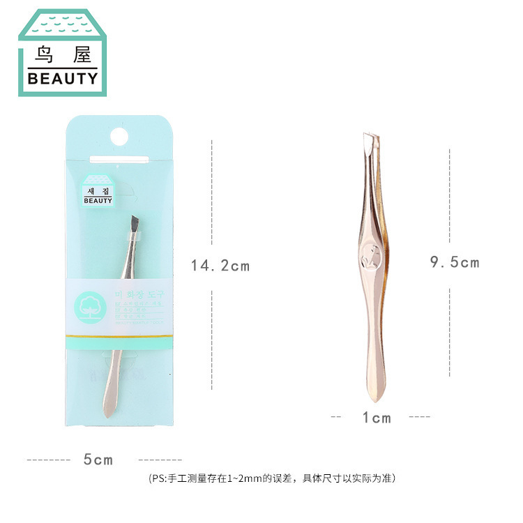 Factory direct sales of new stainless steel eyebrow tongs, gold-plated eyebrow tongs, slanted eyebrow tongs, tweezers, N001. One piece consignment Application Scenario