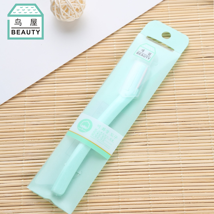 Factory direct sales of makeup tools, eyebrow trimmer, single piece, stainless steel eyebrow scraper, custom-made for women, one-piece consignment details Picture