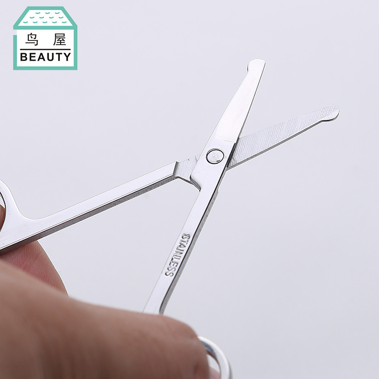 Toriya New stainless steel eyebrow trimmer Round Head Mini Eyebrow Trimmer Beauty Eyebrow Trimmer manufacturer wholesale N202 details Picture