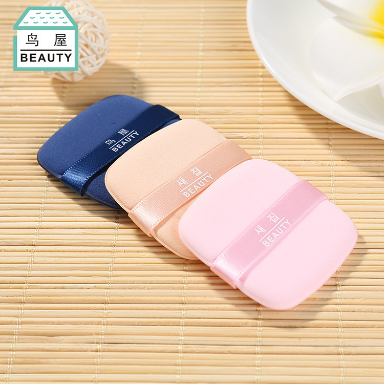 Toriya Beauty Tools Dry and Wet dual-purpose dry Powder puff, square air cushion powder puff, non-latex powder puff, factory direct sales N361 Specification image