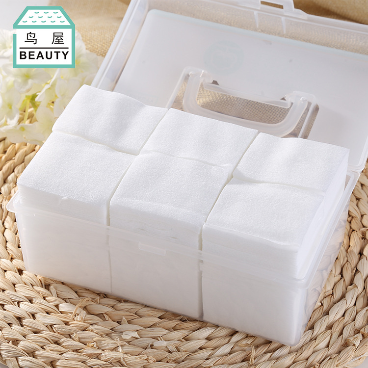 Toriya Factory direct sales non-woven fabric makeup cotton 900-piece box set, light and breathable makeup remover cotton, one-piece consignment N806 details Picture