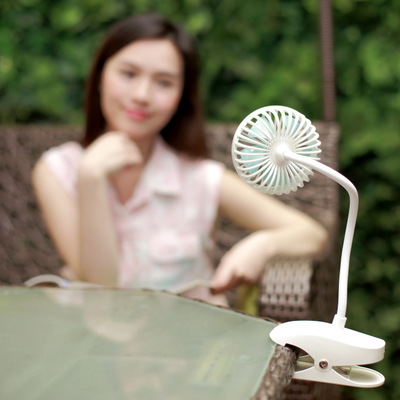 Mini fan USB charging fan Dormitory bedside fan can be deformed charging small fan