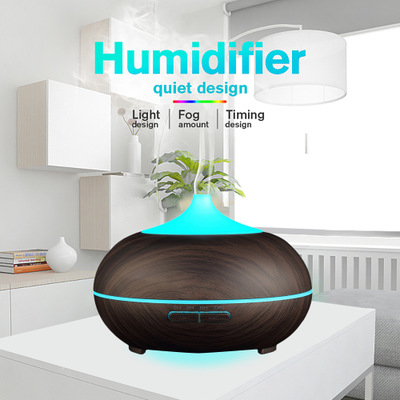 500ml wood grain aromatherapy machine Household ultrasonic humidifier aromatherapy machine