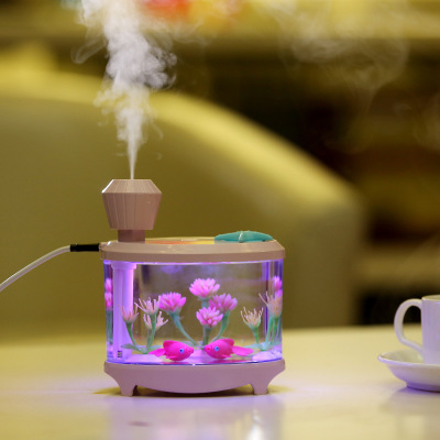 USB rechargeable humidifier Room humidifier fish tank lamp humidifier