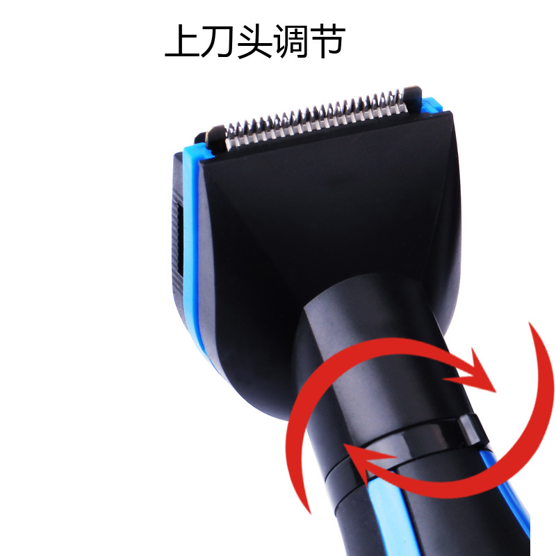 Factory direct sales dry battery hair clippers, dual-head quick cutting, container limit comb, convenient to carry, a hair cutting magic tool Specification image
