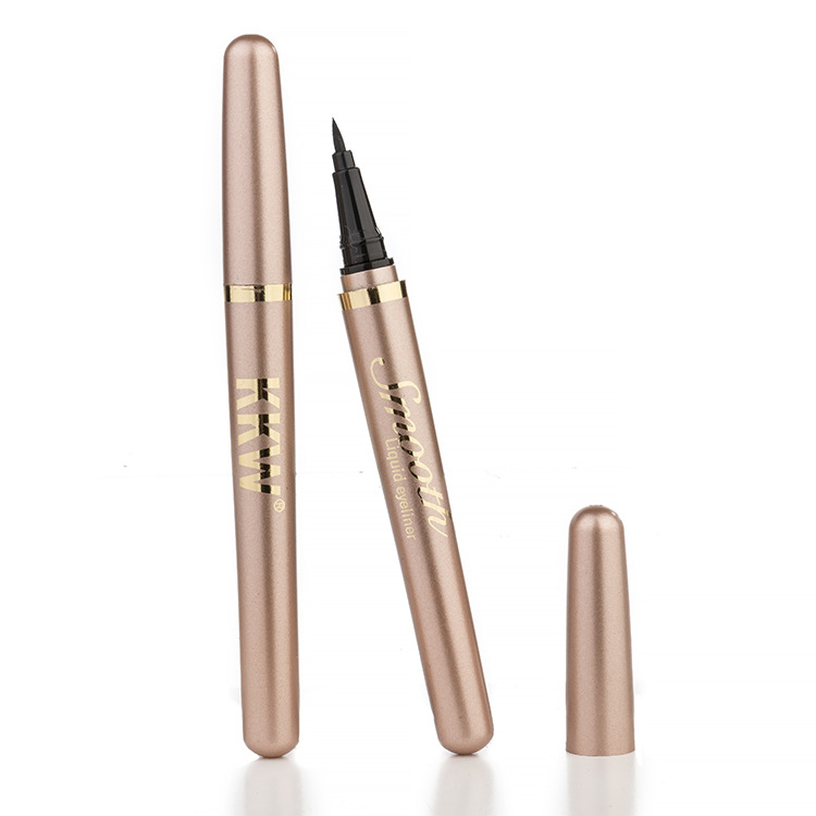 正品KKW速干酷黑液体软头眼线笔防水不晕染持久彩妆眼线笔细节图