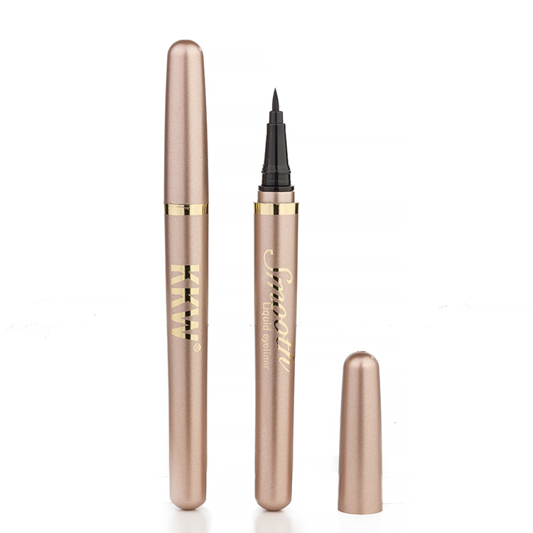 正品KKW速干酷黑液体软头眼线笔防水不晕染持久彩妆眼线笔产品图