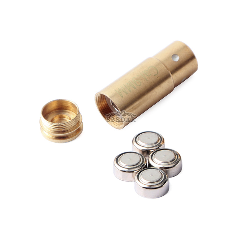 Todo cobre 9mm láser rojo modelo C apuntar calibrador cero details Picture