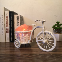 Creative decoration small desk lamp bedroom bed lamp decorative lamp Rattan art float salt lamp dimmed night lamp