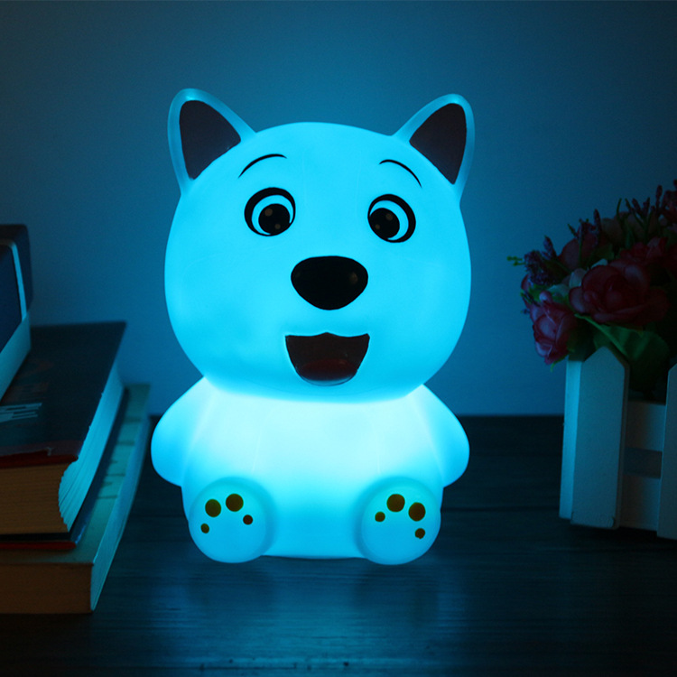 Cartoon pat light colorful silicone animal light atmosphere small night light creative night light LED pat light