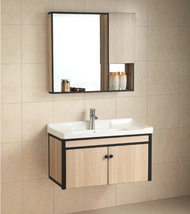 太空铝卫浴柜 现代简约挂墙式碳纤维浴室柜铝合金洗手间镜柜吊柜