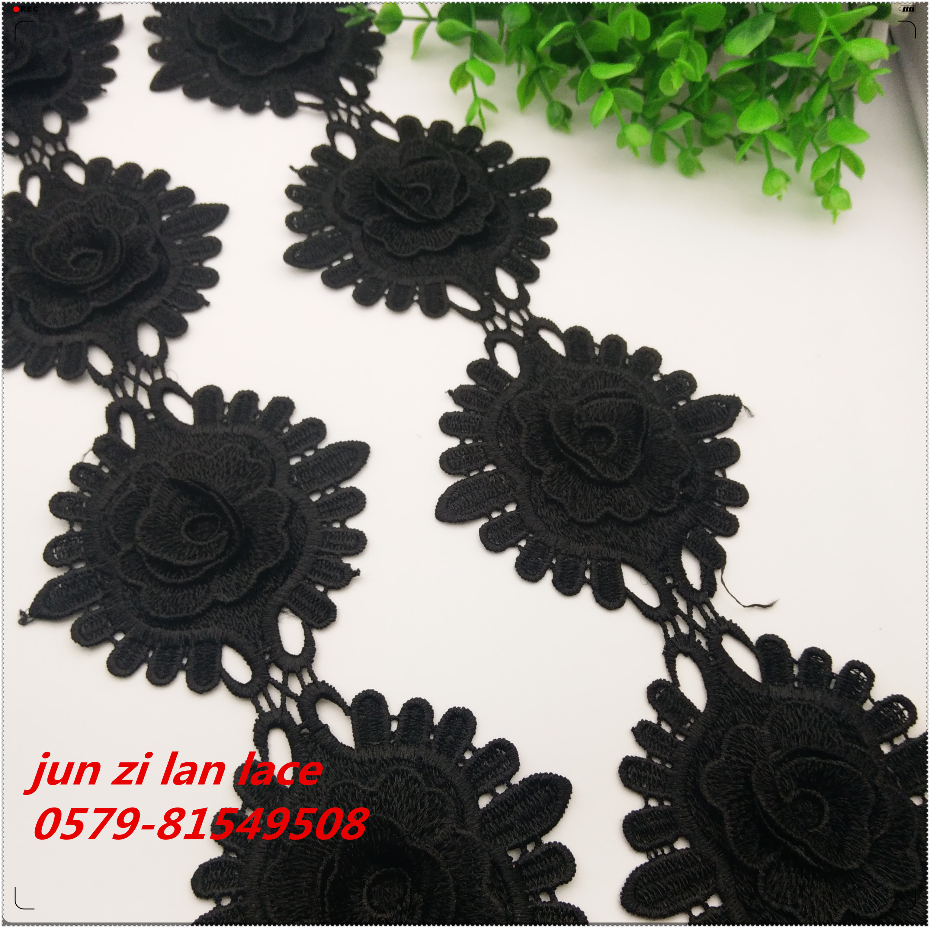 High-end water-soluble three-dimensional lace