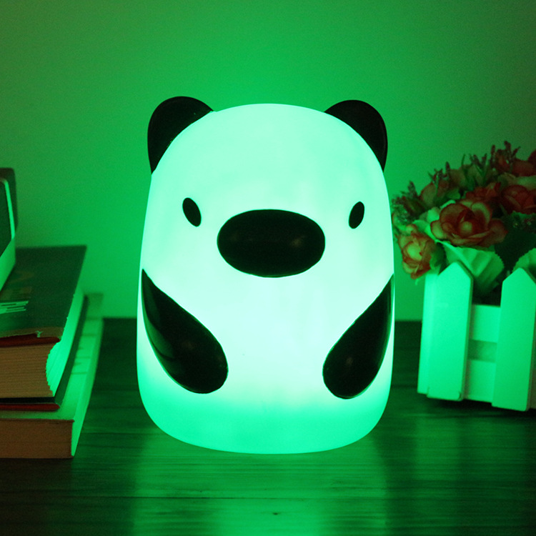 Dull bear remote control bedside tap light silicone little night light colorful silicone light