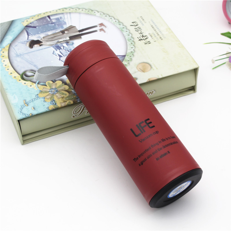 2018 New double-layer plastic glass cup, creative anti-drop glass cup, letter-carrying advertising gift cup Specification image