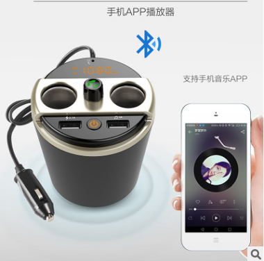 New spot Bluetooth MP3 car MP3 car MP3 player car BLUETOOTH FM car cup car MP3