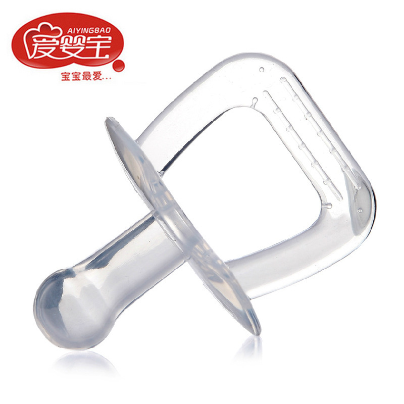 爱婴宝母婴用品 安全硅胶安抚奶嘴 母乳实感婴儿安睡玩嘴 批发产品图