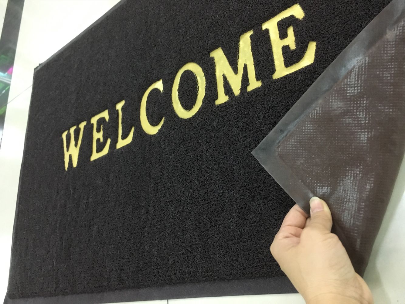 Brushed mat PVC door mat footmat household mat