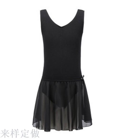 儿童舞蹈服 练功服 少儿芭蕾舞裙 女童背心舞蹈纱裙产品图