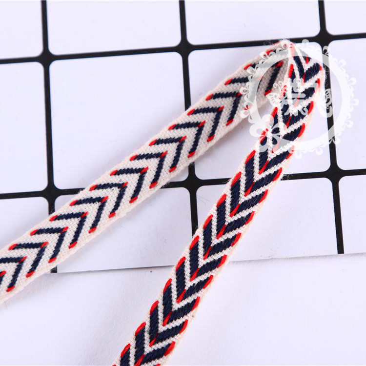 Ethnic Lace Ethnic Twill Ribbon All Cotton Herringbone Ribbon This White Ribbon Trademark Cotton Ribbon Garment Accessories Lace Specification drawing