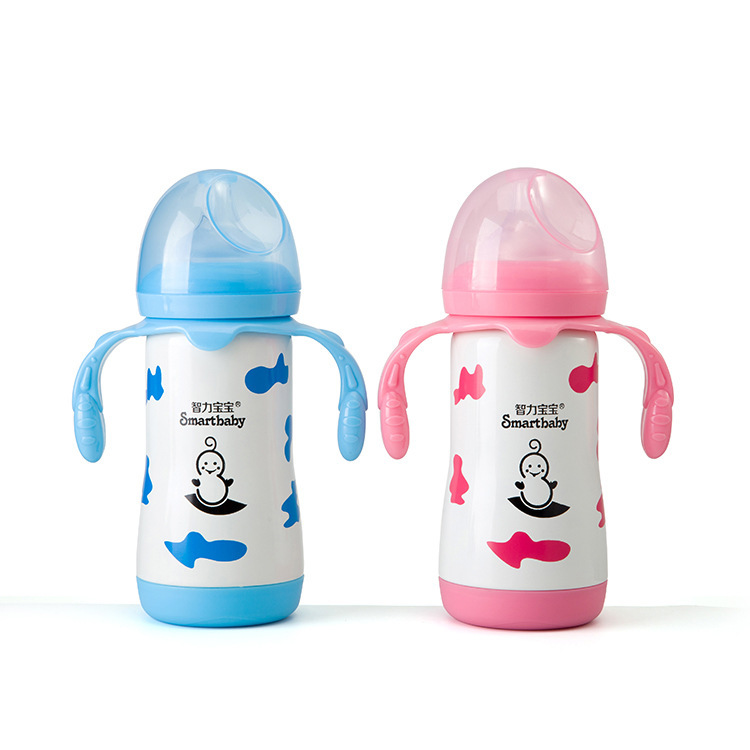 The new 304 stainless steel vacuum insulated baby bottle from Zhi Li Baby features a 300ml bottle engraved inside details Picture