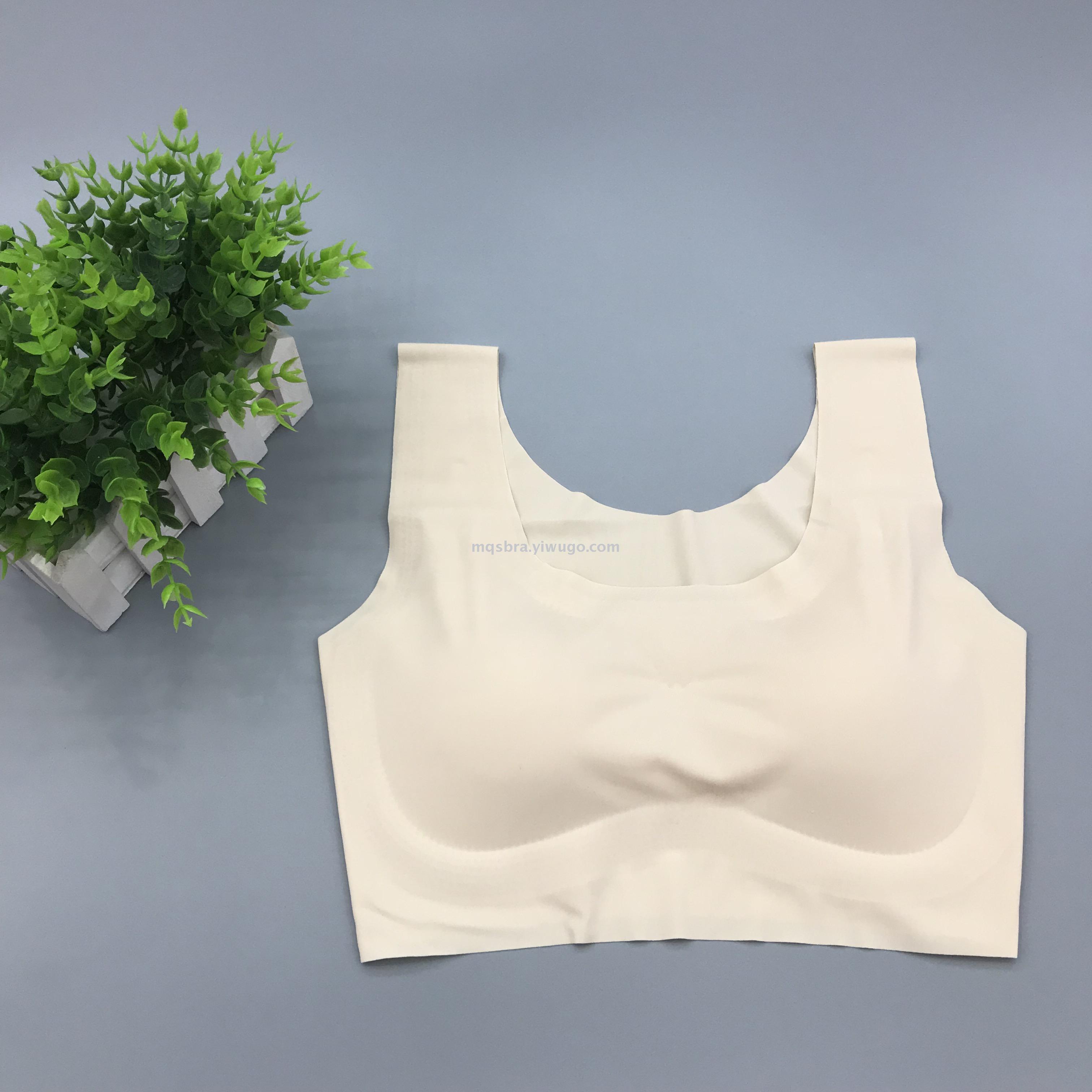 Autumn and winter Japanese Shangpin traceless baby cotton lace-up bra Deep V sexy gathering sleep underwear Specification image