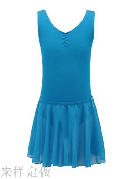 儿童舞蹈服 练功服 少儿芭蕾舞裙 女童背心舞蹈纱裙细节图