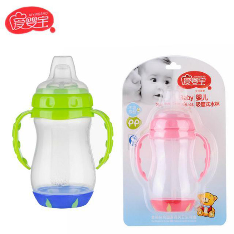 Aiyingbao Baby Products: Baby Warm Handle PP Drinking Cup, duckbill-shaped Soft Spout Water Cup, 270ml Specification image