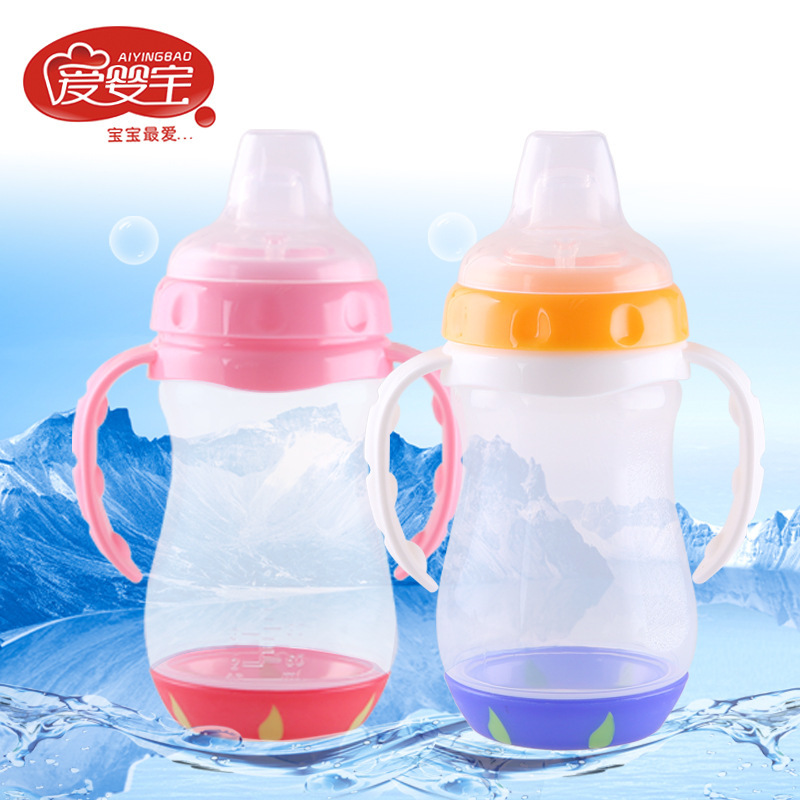 Aiyingbao Baby Products: Baby Warm Handle PP Drinking Cup, duckbill-shaped Soft Spout Water Cup, 270ml details Picture