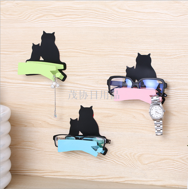 Bathroom shelf eyeglasses shelf sundry shelf seamless hanging bathroom simple layer shelf storage