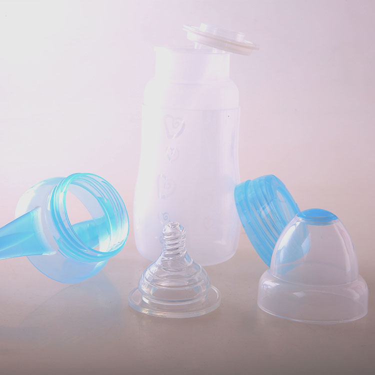 Baby Baby Products Silicone Automatic Straw Feeding Bottle Leak-Proof, Bloatproof And Fall-Proof Wide-Mouth Feeding Bottle 240Ml Specification drawing