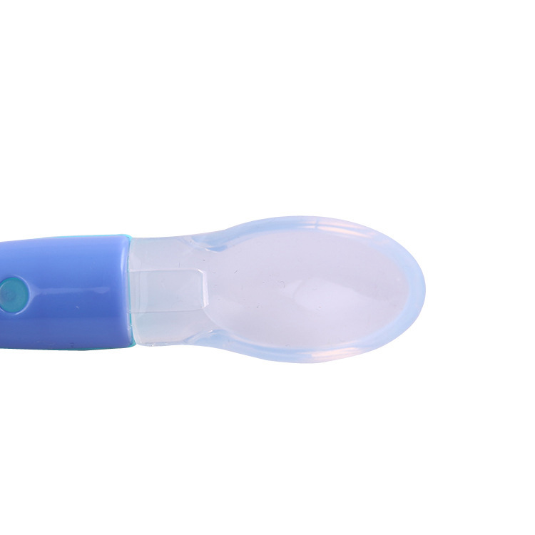 Aiyingbao baby Products, baby safety silicone soft spoons, feeding tableware, soft-tipped spoons, direct sales from the spoon manufacturer Specification image