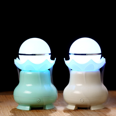 夜明珠跨境led夜灯usb 新款创意迷你空气加湿器香薰机图