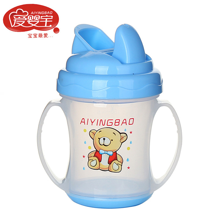 Aiyingbao baby water Cup with duckbill and double handles, 180ml baby training drinking cup, wholesale of maternal and infant products details Picture
