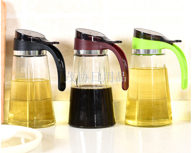 Glass soy sauce bottle