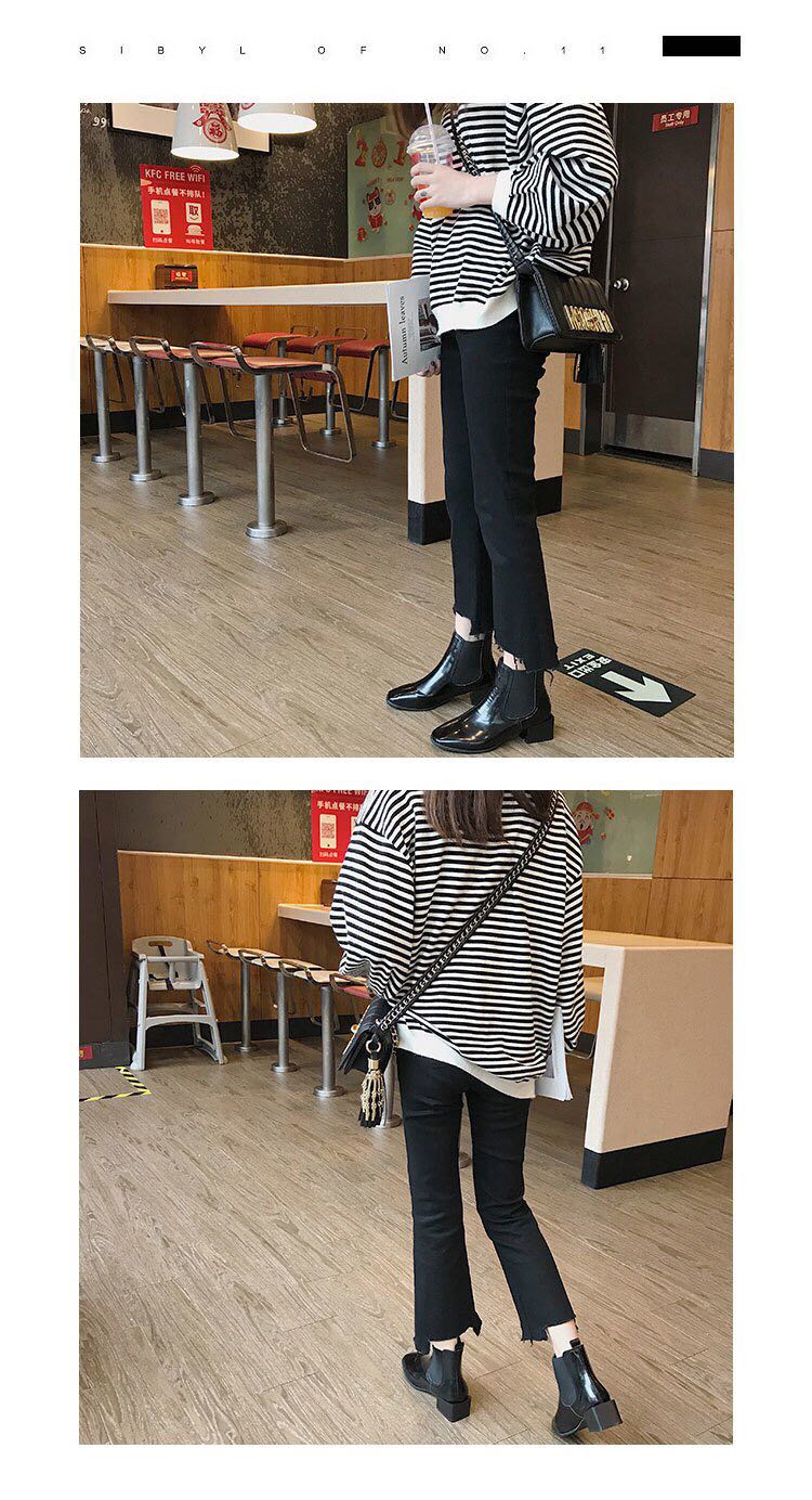 女式皮靴实物图