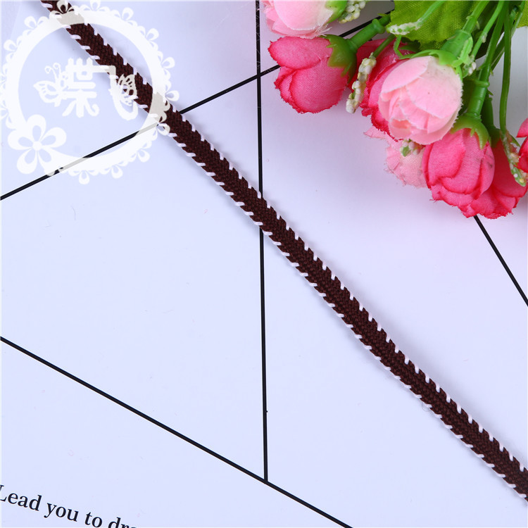 Customized production of double-bead woven belts, lace, polyester woven belts, clothing and home textile accessories, lace ornaments, and edging by manufacturers Specification image